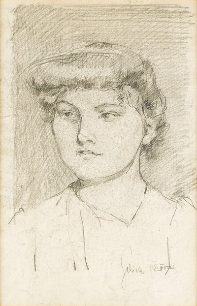 Ritratto di una giovane ragazza da Egon Schiele